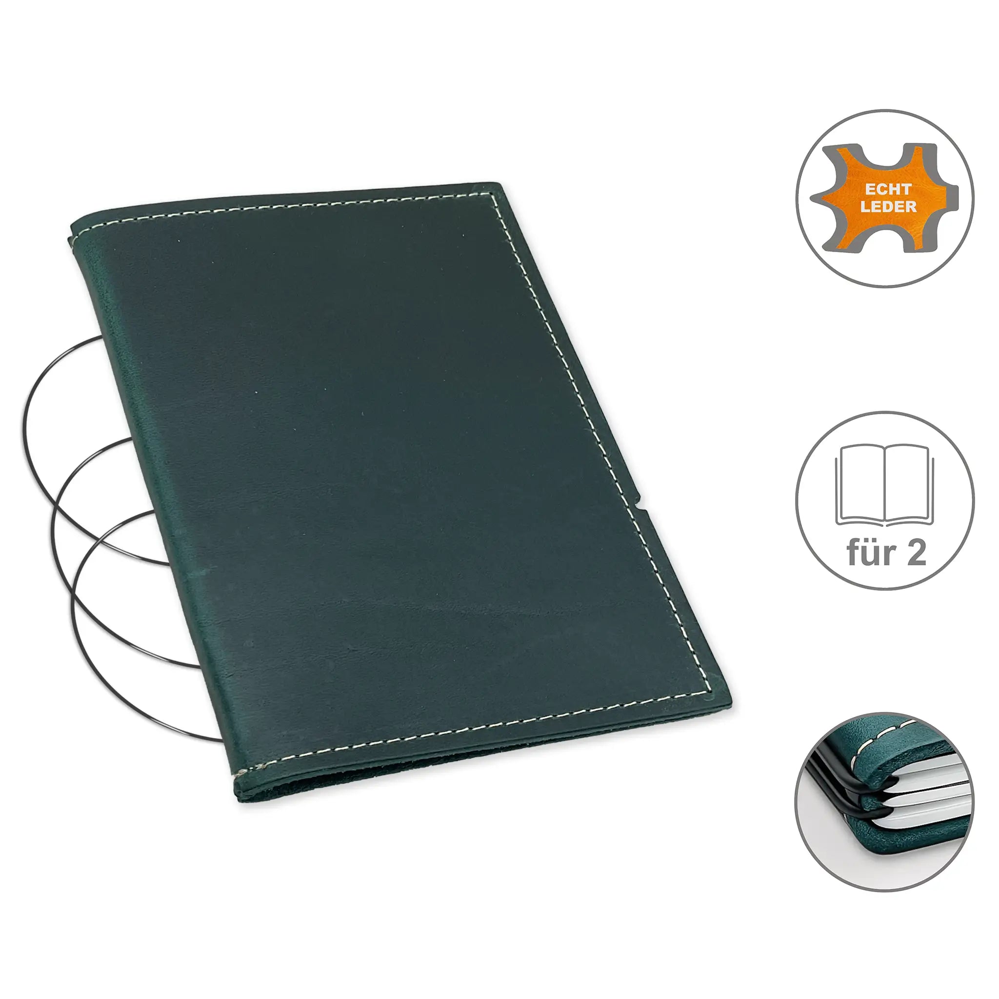 A6 covers leather/Lefa for 1-3 inserts