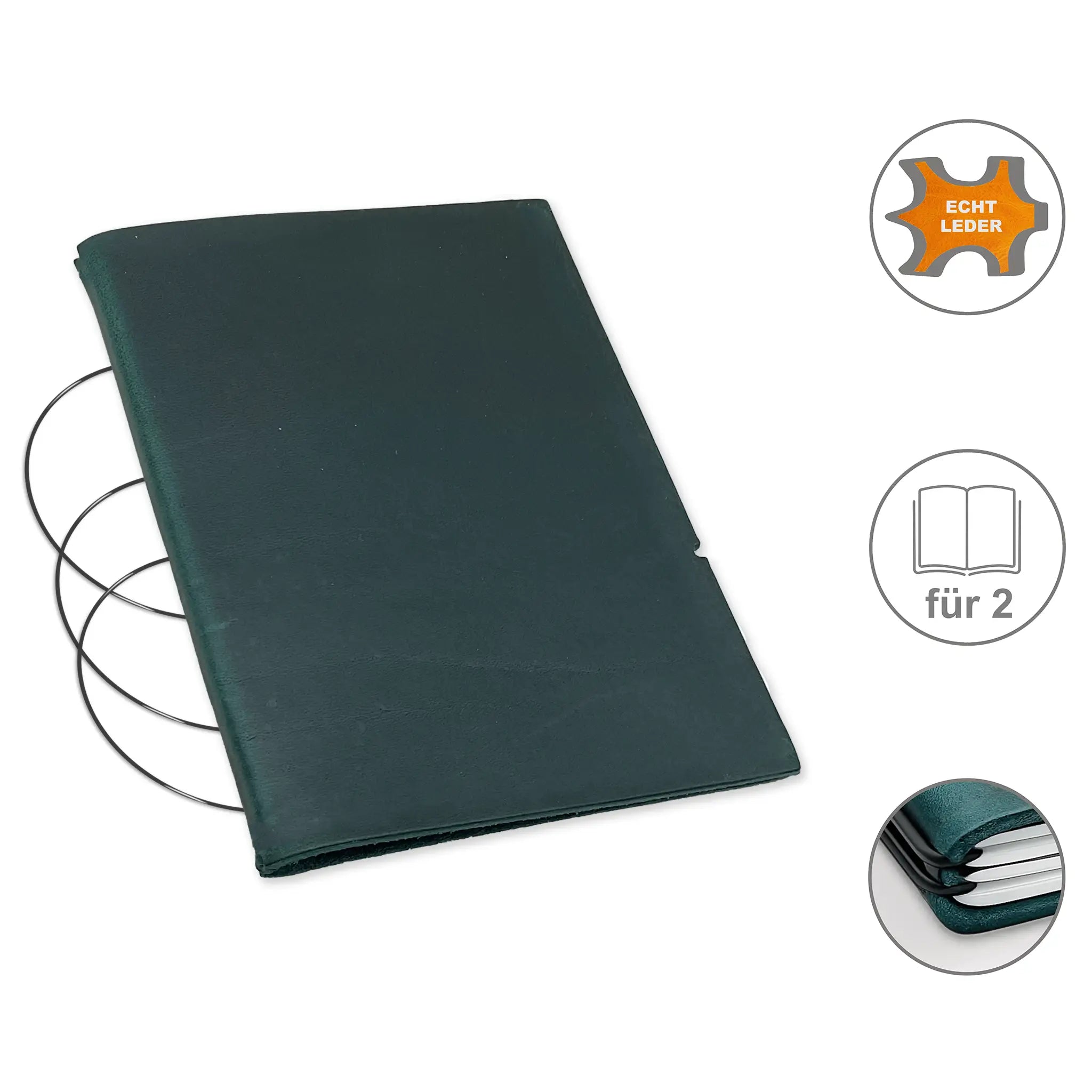 A6 covers leather/Lefa for 1-3 inserts