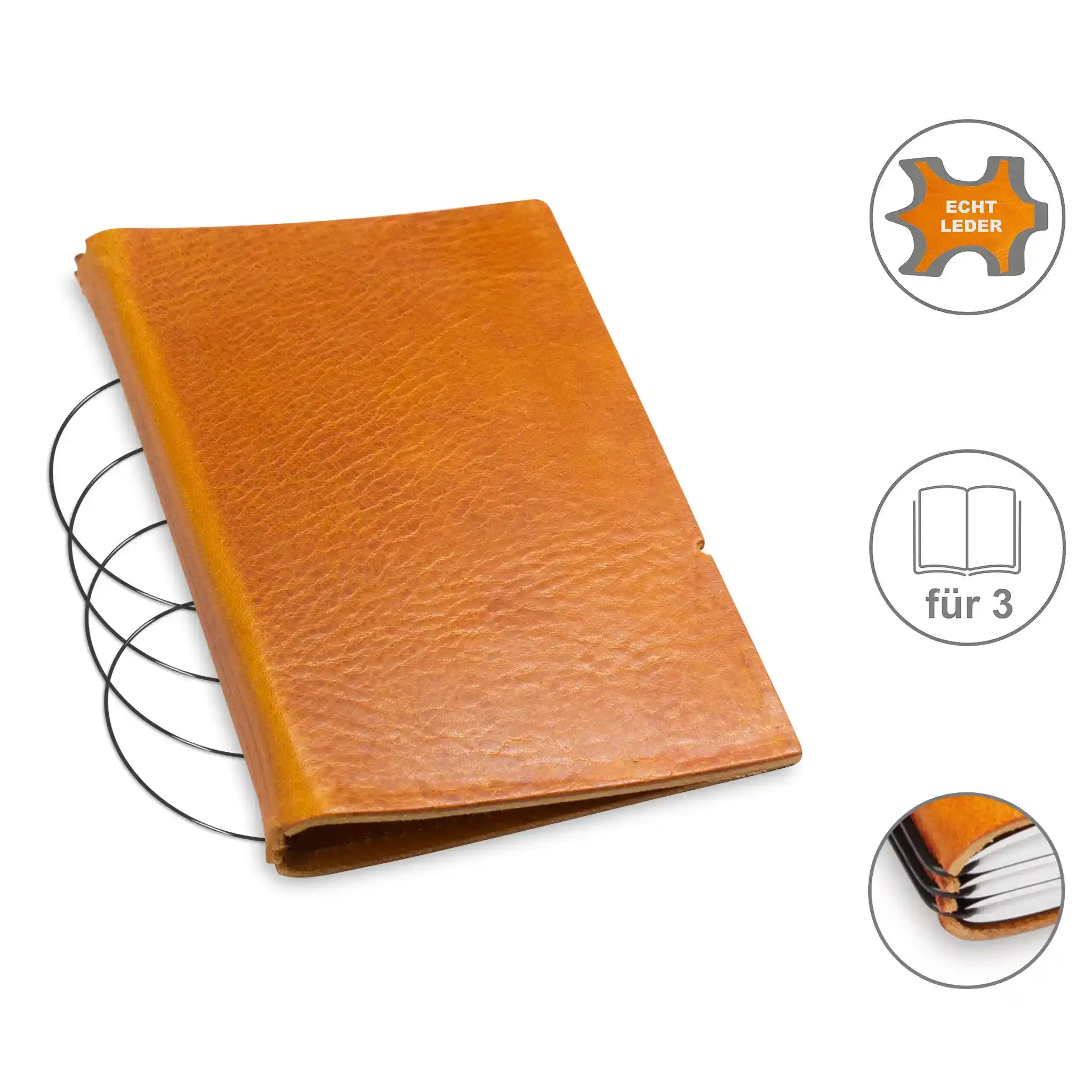 A6 covers leather/Lefa for 1-3 inserts