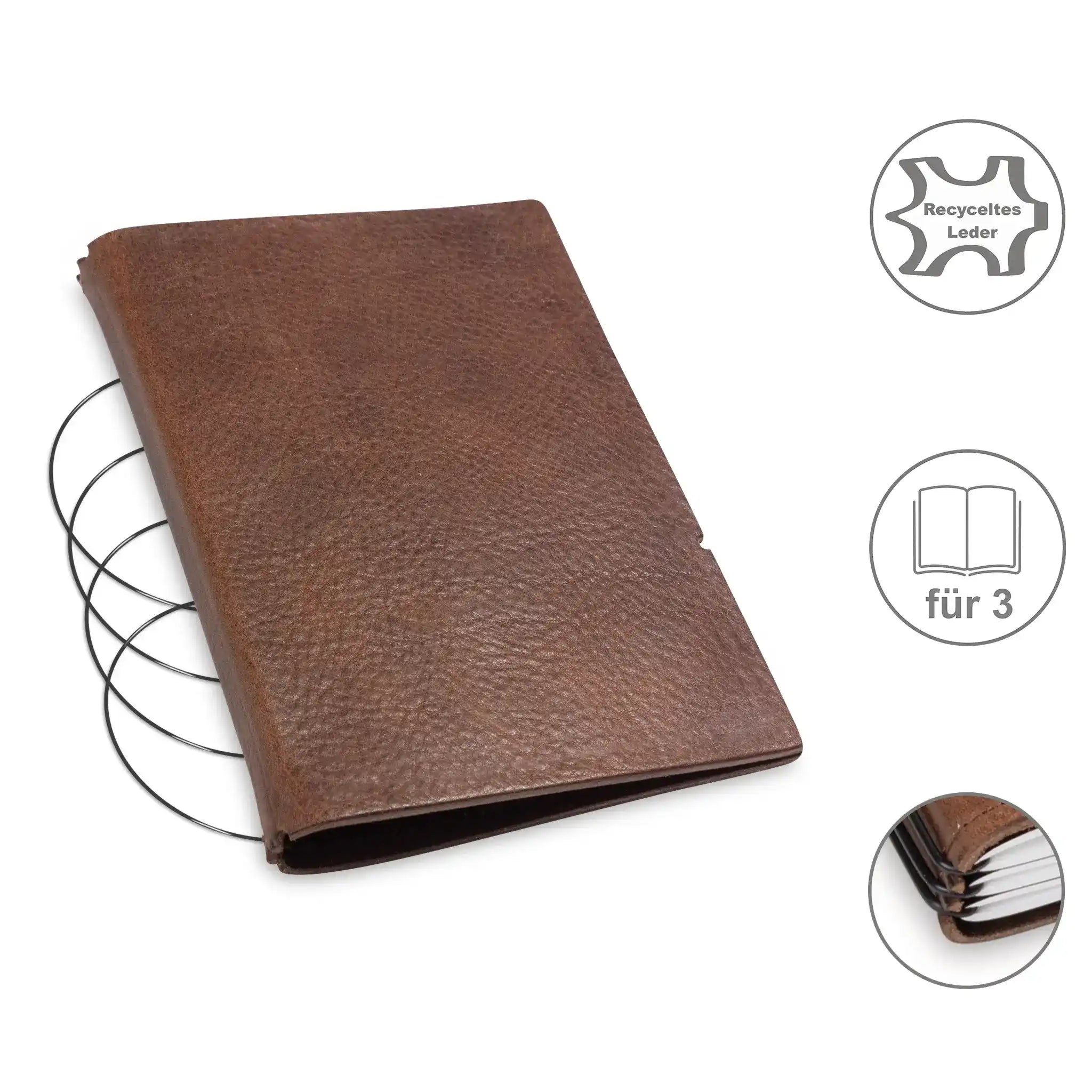 A6 covers leather/Lefa for 1-3 inserts