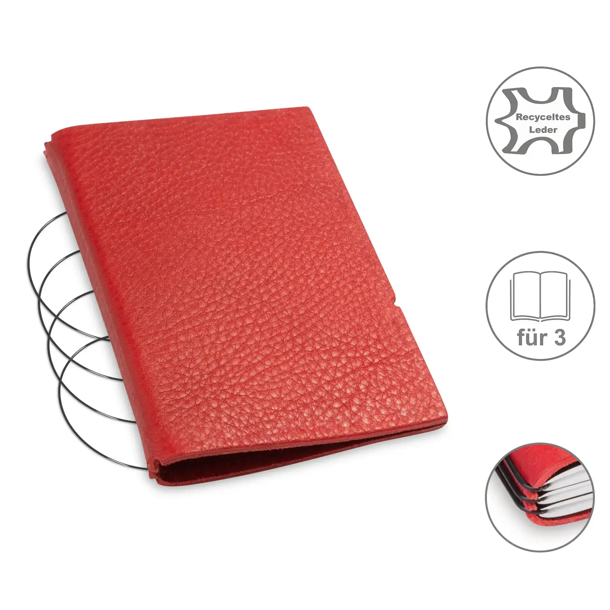 A6 covers leather/Lefa for 1-3 inserts