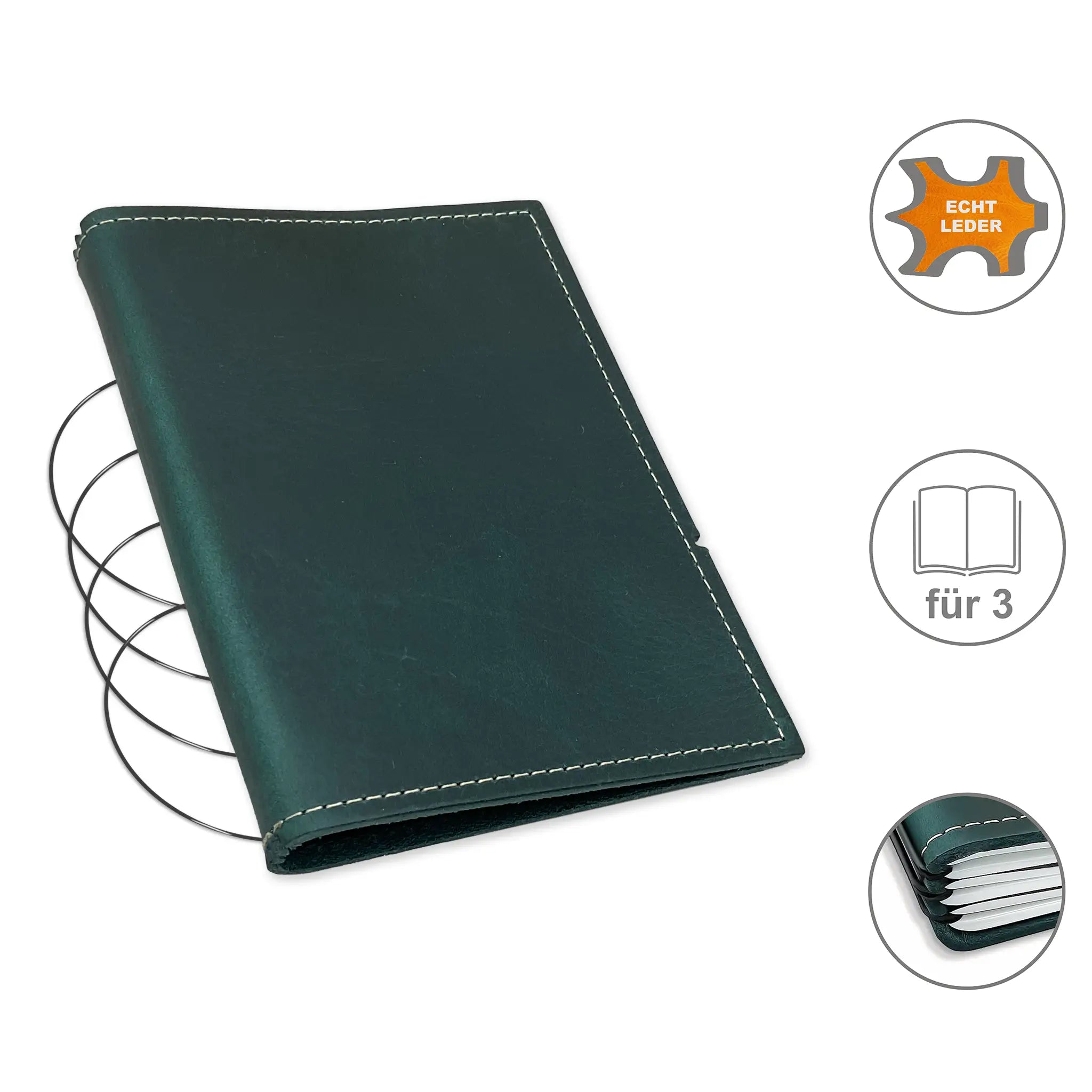 A6 covers leather/Lefa for 1-3 inserts