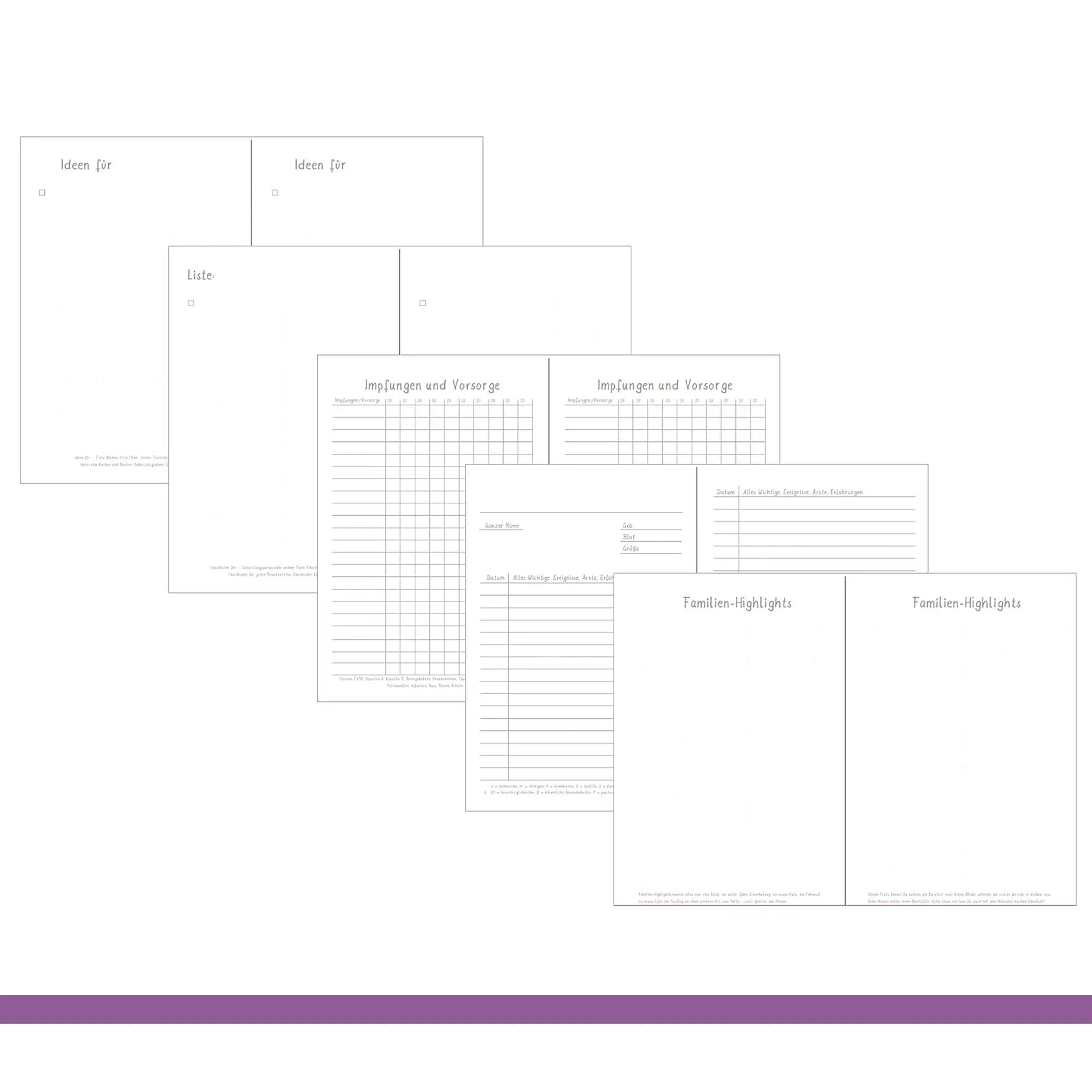 A5 Einlagen - weitere Hefte