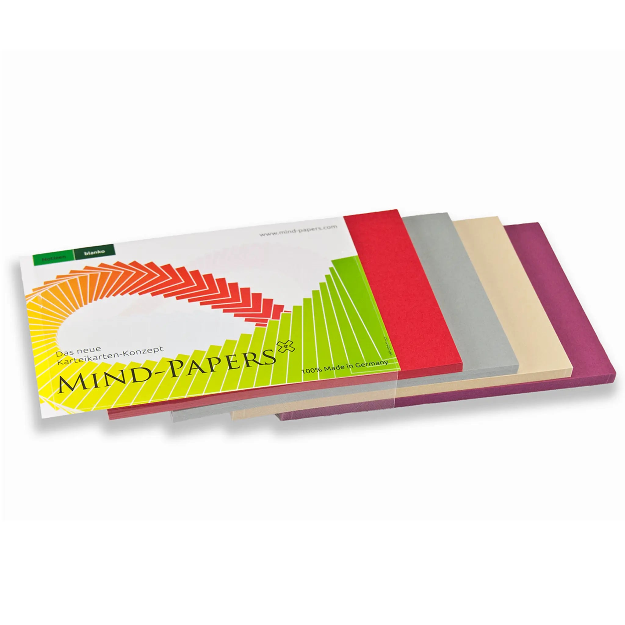 Mind-Papers Nachfüllpack - Karteikarten A5, A6, A7 & A8