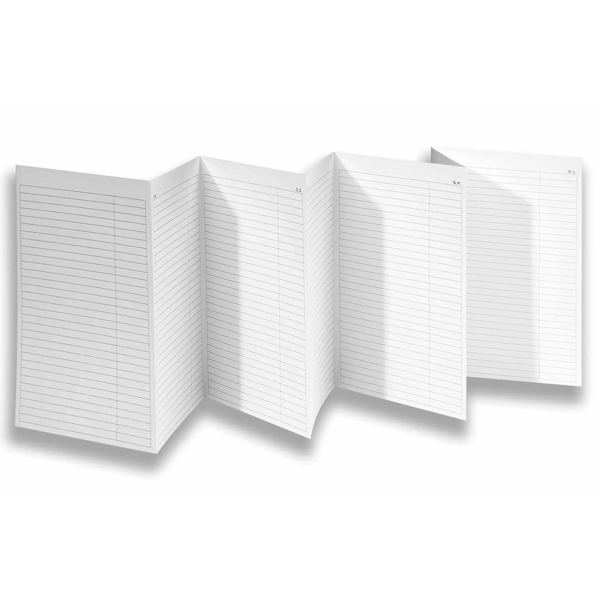 A5 Einlagen - Leporello / Faltplaner