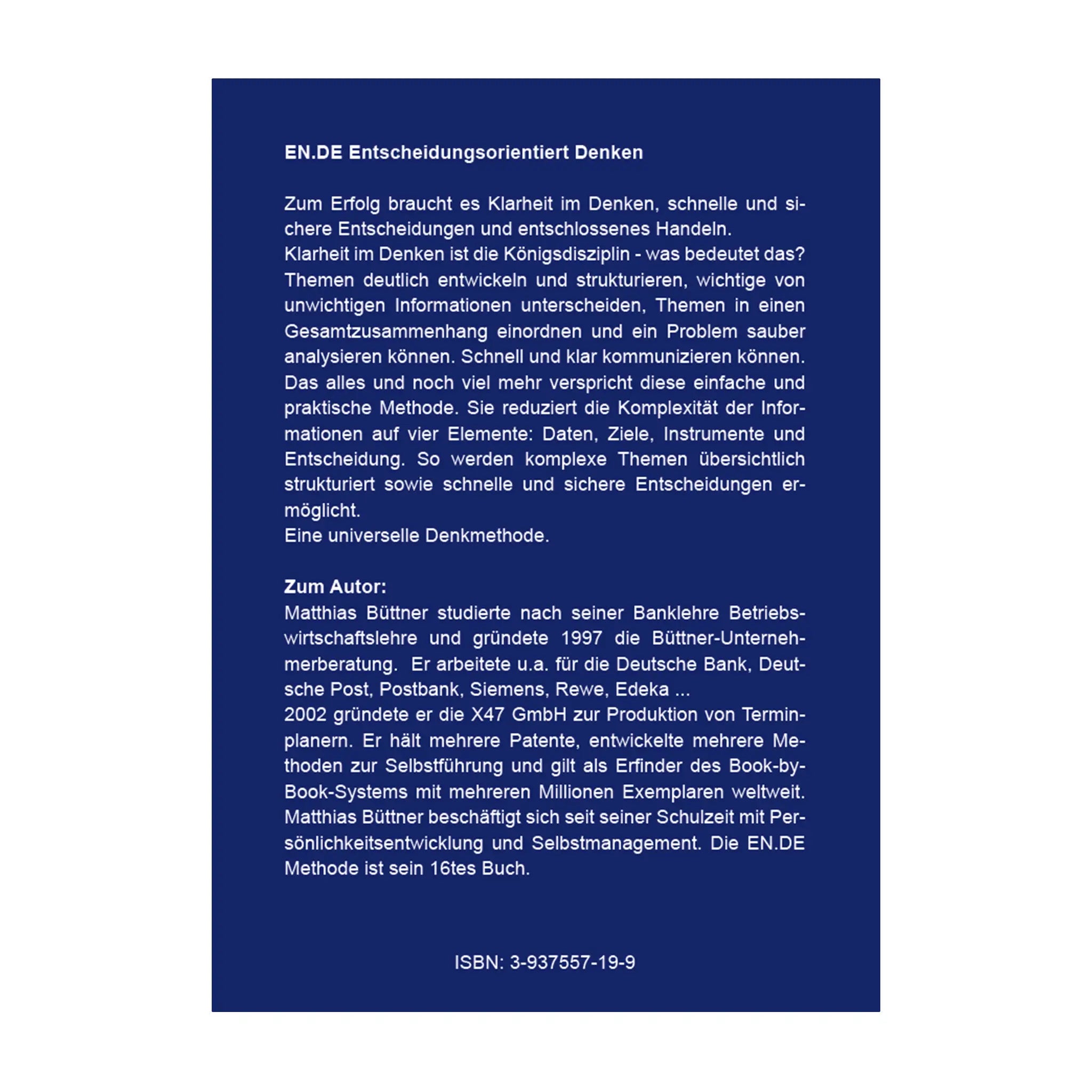 ENDE - Entscheidungsorientiert Denken