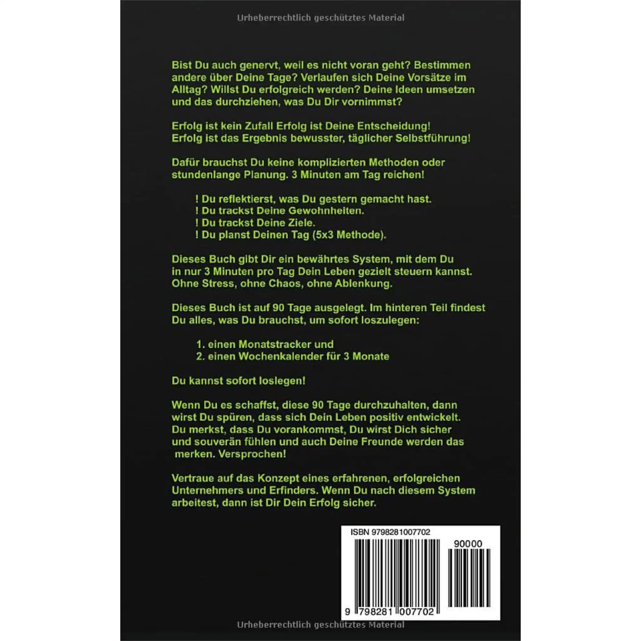 Erfolgstage-Journal: Erfolg ist Deine Entscheidung!