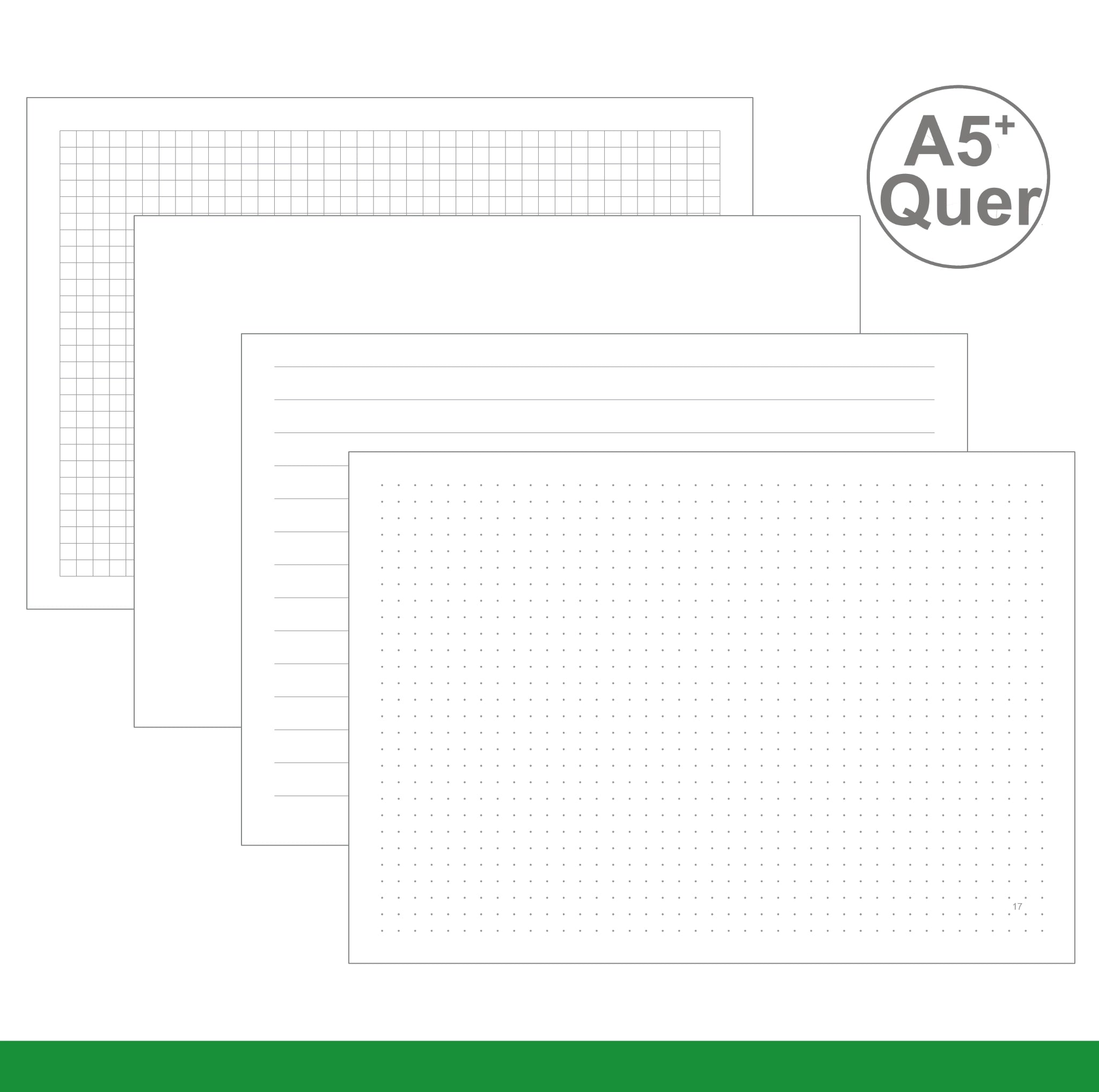 A5+ Quer Einlagen - Notizen